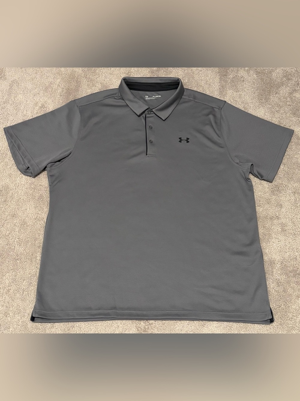 Under Armour Polo Shirt Mens 3XL Gray Loose Fit Golf Casual Performance